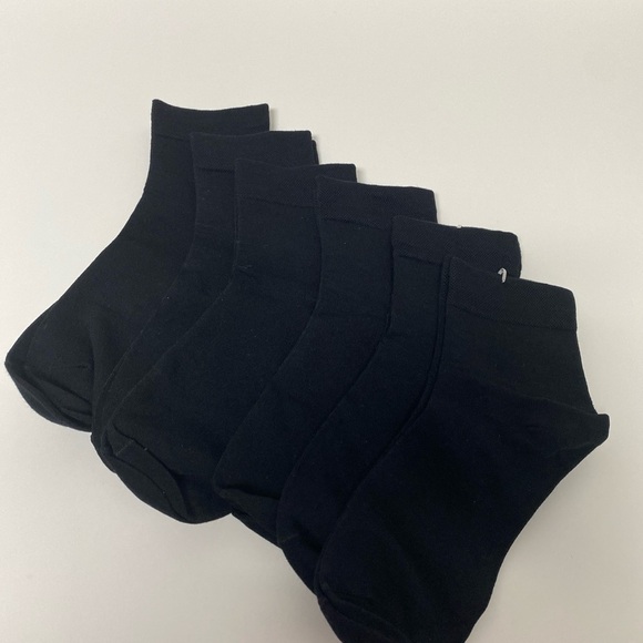 Joyous lucky Cotton Socks 6 Pair Black - Picture 1 of 2